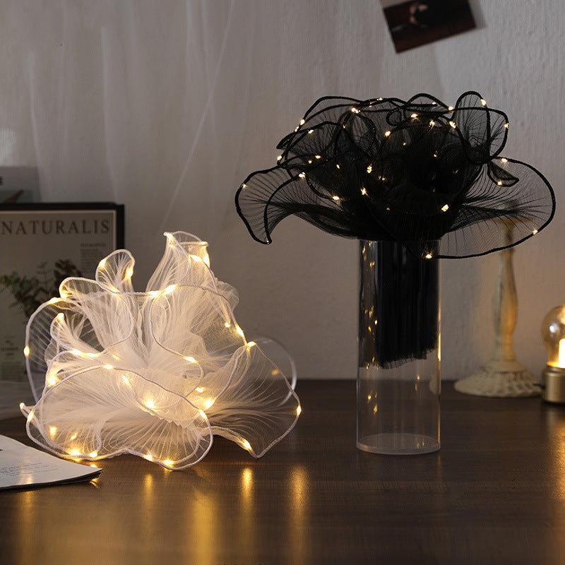 Light Up Pearl Mesh