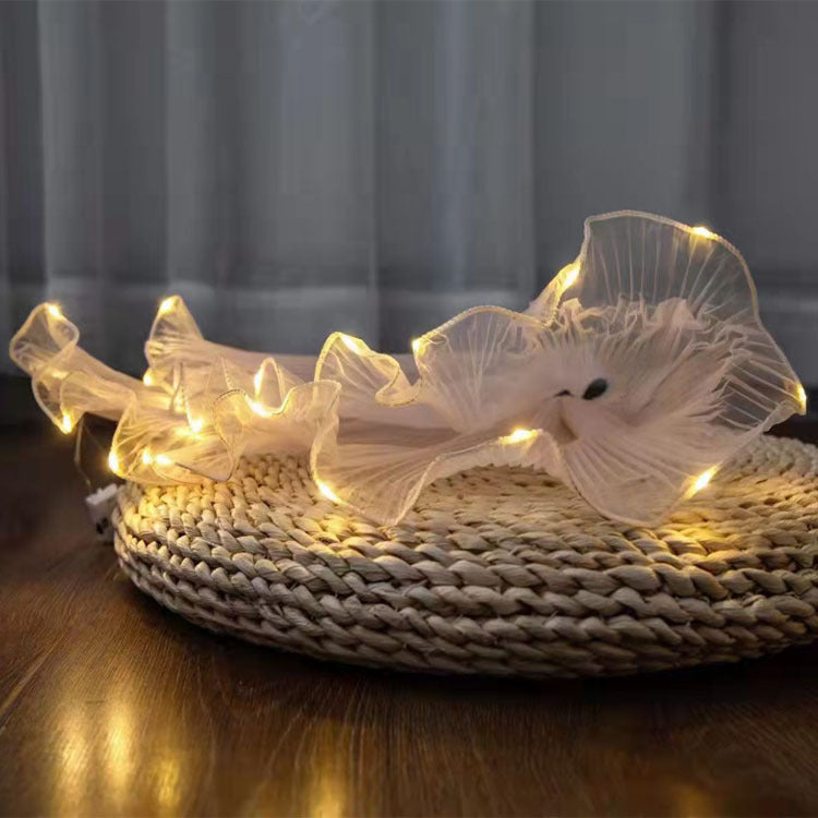 Light Up Pearl Mesh