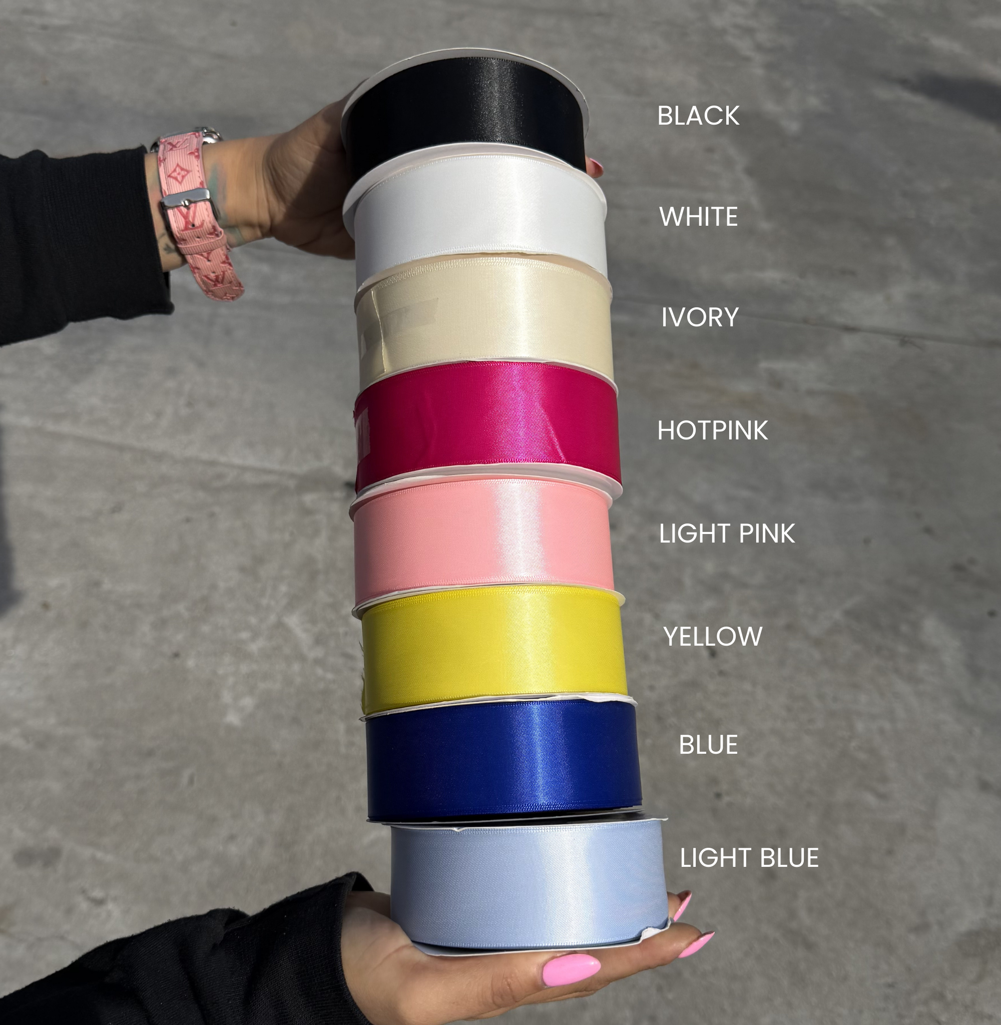 1.5 in satin ribbon